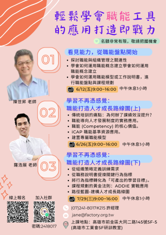 輕鬆學會職能工具的應用打造即戰力
